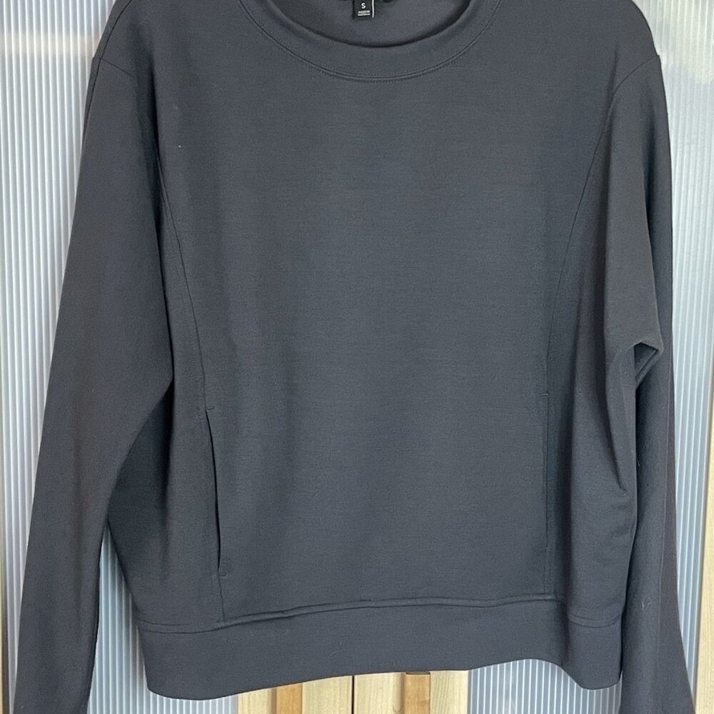 Banana Republic Sweatshirt Womens Small Gray Crew Sweater Casual Workout Gym